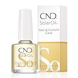CND SolarOil Cuticle Oil, Natural Blend Of Jojoba, Vitamin E, Rice Bran and Sweet Almond Oils, Moisturizes and Conditions Skin, Pack Of 1, 0.25 oz.