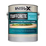 INSL-X CST211009A-01 TuffCrete Waterborne Acrylic Concrete Stain Paint, 1 Gallon, White, 128 Fl Oz (Pack of 1)
